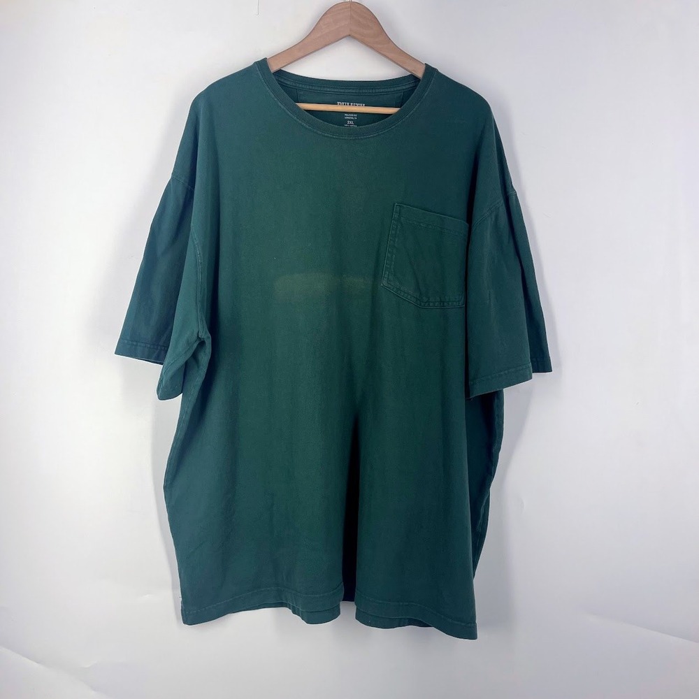 Duluth Trading Co Mens 2XL Green Longtail T Relaxed Fit Pocket T-Shirt 95587